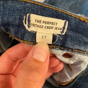 Madewell Perfect vintage crop jean